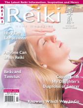 Reiki News Magazine Summer 2017 cover featuring a woman receiving a healing treatment.
