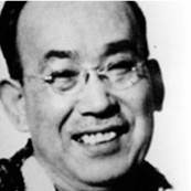 Black-and-white portrait of Dr. Chujiro Hayashi shown from the shoulders up.